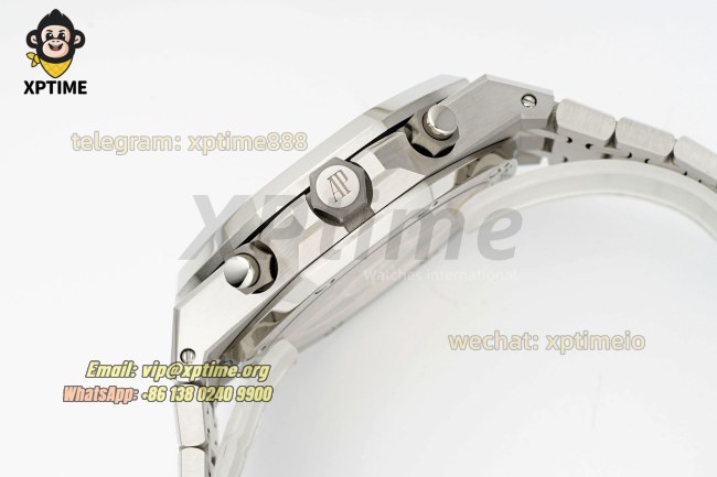 Royal Oak Chrono 26240ST 41mm APSF Black/Stick on SS/SS Bracelet SH4401 Super Clone Royal Oak Chrono 26240ST 41mm APSF Black/Stick on SS/SS Bracelet SH4401 Super Clone