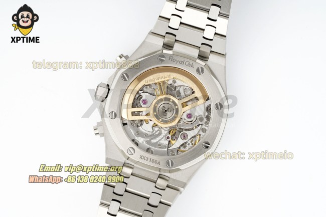 Royal Oak Chrono 26240ST 41mm APSF Black/Stick on SS/SS Bracelet SH4401 Super Clone Royal Oak Chrono 26240ST 41mm APSF Black/Stick on SS/SS Bracelet SH4401 Super Clone