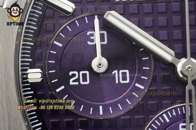 Royal Oak Chrono 26240ST 41mm APSF Purple/Stick on SS/SS Bracelet SH4401 Super Clone Royal Oak Chrono 26240ST 41mm APSF Purple/Stick on SS/SS Bracelet SH4401 Super Clone