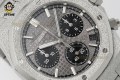 Royal Oak Chrono 26240 Frosted 41mm APSF Gray & Black/Stick on SS/SS Bracelet SH4401 Super Clone Royal Oak Chrono 26240 Frosted 41mm APSF Gray & Black/Stick on SS/SS Bracelet SH4401 Super Clone