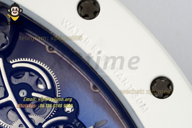RM055 43mm APSF Sketelon Red/White on NTPT/RU Strap RMUL2 RM055 43mm APSF Sketelon Red/White on NTPT/RU Strap RMUL2