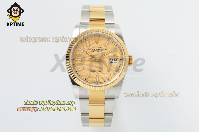 Datejust 126233 36mm ARF YG Palm Motif/Stick on Oys YG/SS Bracelet SH3235 Super Clone Datejust 126233 36mm ARF YG Palm Motif/Stick on Oys YG/SS Bracelet SH3235 Super Clone