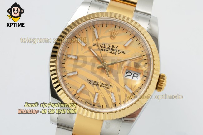 Datejust 126233 36mm ARF YG Palm Motif/Stick on Oys YG/SS Bracelet SH3235 Super Clone Datejust 126233 36mm ARF YG Palm Motif/Stick on Oys YG/SS Bracelet SH3235 Super Clone