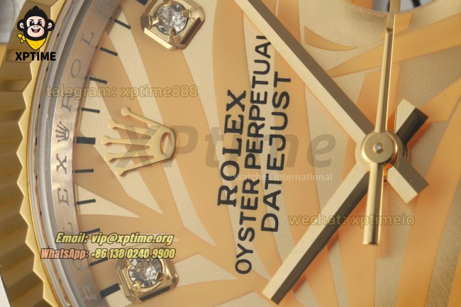 Datejust 126233 36mm ARF YG Palm Motif/Diamond on Oys YG/SS Bracelet SH3235 Super Clone Datejust 126233 36mm ARF YG Palm Motif/Diamond on Oys YG/SS Bracelet SH3235 Super Clone
