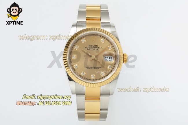 Datejust 126233 36mm ARF YG/Diamond on Oys YG/SS Bracelet SH3235 Super Clone Datejust 126233 36mm ARF YG/Diamond on Oys YG/SS Bracelet SH3235 Super Clone