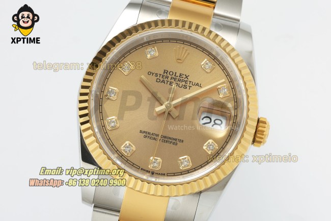 Datejust 126233 36mm ARF YG/Diamond on Oys YG/SS Bracelet SH3235 Super Clone Datejust 126233 36mm ARF YG/Diamond on Oys YG/SS Bracelet SH3235 Super Clone