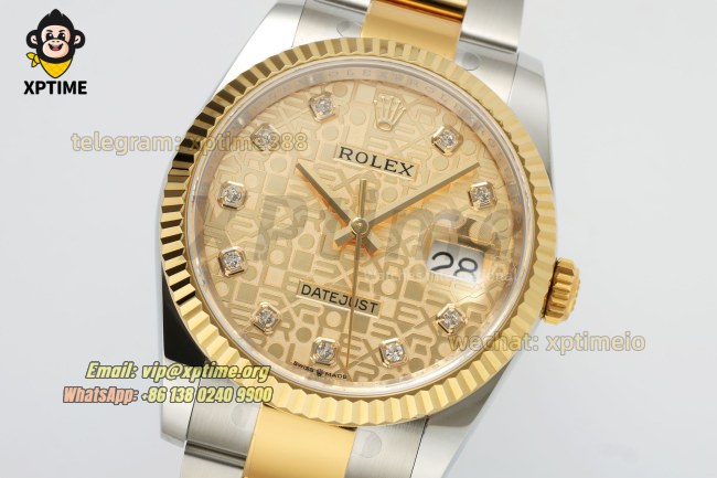 Datejust 126233 36mm ARF YG/Diamond on Oys YG/SS Bracelet SH3235 Super Clone Datejust 126233 36mm ARF YG/Diamond on Oys YG/SS Bracelet SH3235 Super Clone