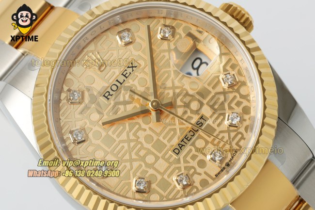 Datejust 126233 36mm ARF YG/Diamond on Oys YG/SS Bracelet SH3235 Super Clone Datejust 126233 36mm ARF YG/Diamond on Oys YG/SS Bracelet SH3235 Super Clone