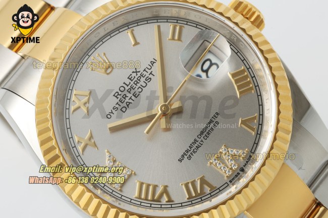 Datejust 126233 36mm ARF Silver/Roman on Oys YG/SS Bracelet SH3235 Super Clone Datejust 126233 36mm ARF Silver/Roman on Oys YG/SS Bracelet SH3235 Super Clone