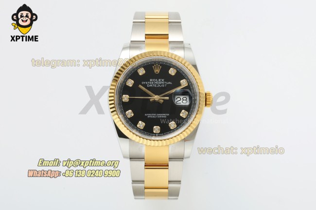 Datejust 126233 36mm ARF Black/Diamond on Oys YG/SS Bracelet SH3235 Super Clone Datejust 126233 36mm ARF Black/Diamond on Oys YG/SS Bracelet SH3235 Super Clone