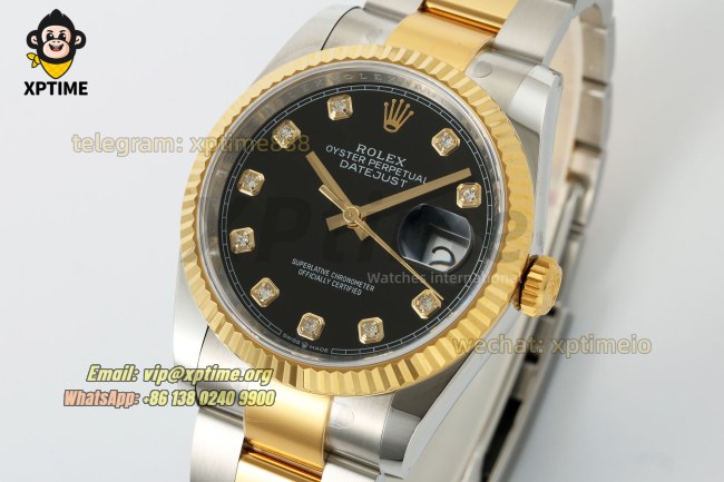Datejust 126233 36mm ARF Black/Diamond on Oys YG/SS Bracelet SH3235 Super Clone Datejust 126233 36mm ARF Black/Diamond on Oys YG/SS Bracelet SH3235 Super Clone