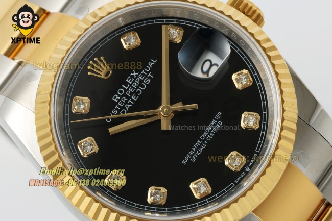 Datejust 126233 36mm ARF Black/Diamond on Oys YG/SS Bracelet SH3235 Super Clone Datejust 126233 36mm ARF Black/Diamond on Oys YG/SS Bracelet SH3235 Super Clone