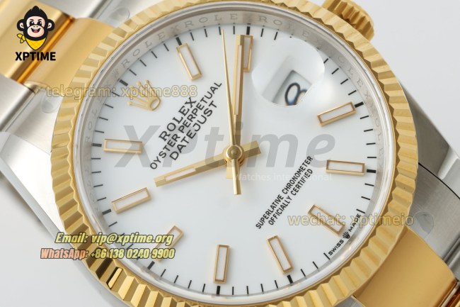 Datejust 126233 36mm ARF White/Stick on Oys YG/SS Bracelet SH3235 Super Clone Datejust 126233 36mm ARF White/Stick on Oys YG/SS Bracelet SH3235 Super Clone