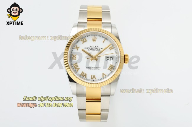 Datejust 126233 36mm ARF White/Roman on Oys YG/SS Bracelet SH3235 Super Clone Datejust 126233 36mm ARF White/Roman on Oys YG/SS Bracelet SH3235 Super Clone