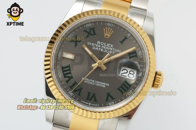 Datejust 126233 36mm ARF Green/Roman on Oys YG/SS Bracelet SH3235 Super Clone Datejust 126233 36mm ARF Green/Roman on Oys YG/SS Bracelet SH3235 Super Clone