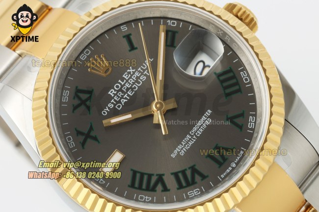 Datejust 126233 36mm ARF Green/Roman on Oys YG/SS Bracelet SH3235 Super Clone Datejust 126233 36mm ARF Green/Roman on Oys YG/SS Bracelet SH3235 Super Clone