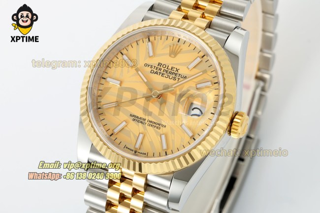 Datejust 126233 36mm ARF YG Palm Motif/Stick on Jub YG/SS Bracelet SH3235 Super Clone Datejust 126233 36mm ARF YG Palm Motif/Stick on Jub YG/SS Bracelet SH3235 Super Clone