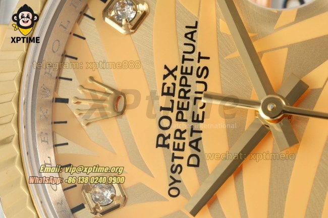 Datejust 126233 36mm ARF YG Palm Motif/Diamond on Jub YG/SS Bracelet SH3235 Super Clone Datejust 126233 36mm ARF YG Palm Motif/Diamond on Jub YG/SS Bracelet SH3235 Super Clone
