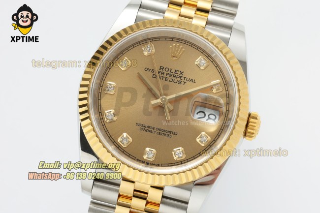 Datejust 126233 36mm ARF YG/Diamond on Jub YG/SS Bracelet SH3235 Super Clone Datejust 126233 36mm ARF YG/Diamond on Jub YG/SS Bracelet SH3235 Super Clone