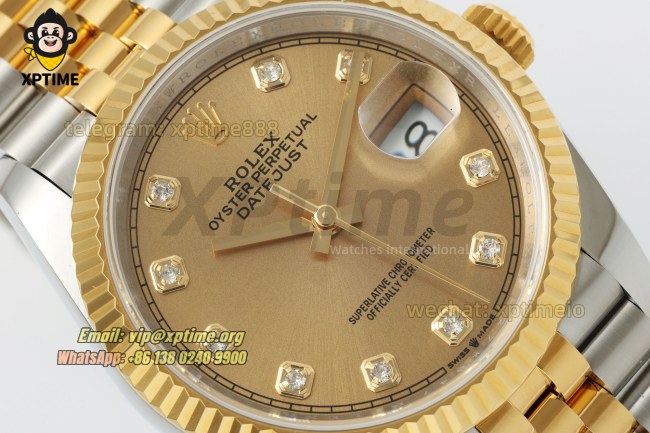 Datejust 126233 36mm ARF YG/Diamond on Jub YG/SS Bracelet SH3235 Super Clone Datejust 126233 36mm ARF YG/Diamond on Jub YG/SS Bracelet SH3235 Super Clone