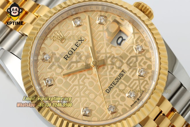 Datejust 126233 36mm ARF YG/Diamond on Jub YG/SS Bracelet SH3235 Super Clone Datejust 126233 36mm ARF YG/Diamond on Jub YG/SS Bracelet SH3235 Super Clone