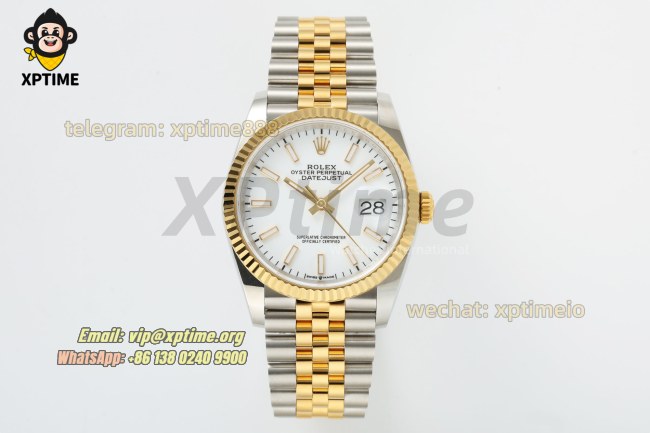 Datejust 126233 36mm ARF White/Stick on Jub YG/SS Bracelet SH3235 Super Clone Datejust 126233 36mm ARF White/Stick on Jub YG/SS Bracelet SH3235 Super Clone