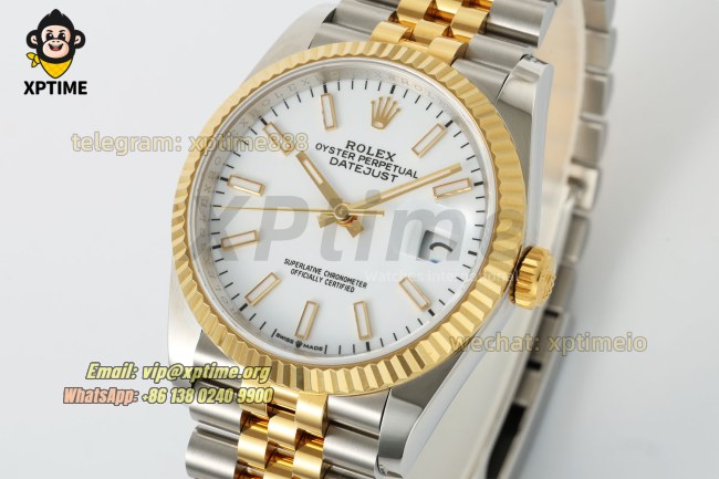 Datejust 126233 36mm ARF White/Stick on Jub YG/SS Bracelet SH3235 Super Clone Datejust 126233 36mm ARF White/Stick on Jub YG/SS Bracelet SH3235 Super Clone