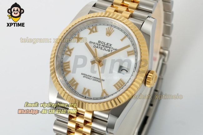 Datejust 126233 36mm ARF White/Roman on Jub YG/SS Bracelet SH3235 Super Clone Datejust 126233 36mm ARF White/Roman on Jub YG/SS Bracelet SH3235 Super Clone