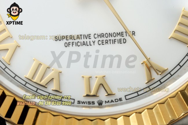 Datejust 126233 36mm ARF White/Roman on Jub YG/SS Bracelet SH3235 Super Clone Datejust 126233 36mm ARF White/Roman on Jub YG/SS Bracelet SH3235 Super Clone