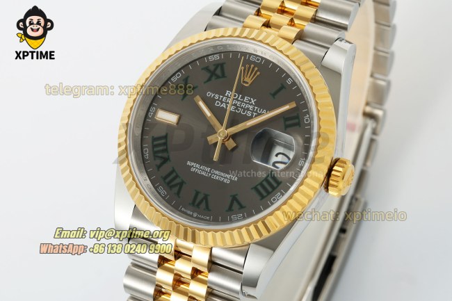 Datejust 126233 36mm ARF Gray/Roman on Jub YG/SS Bracelet SH3235 Super Clone Datejust 126233 36mm ARF Gray/Roman on Jub YG/SS Bracelet SH3235 Super Clone