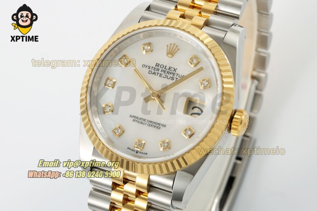Datejust 126233 36mm ARF Mop/Diamond on Jub YG/SS Bracelet SH3235 Super Clone Datejust 126233 36mm ARF Mop/Diamond on Jub YG/SS Bracelet SH3235 Super Clone