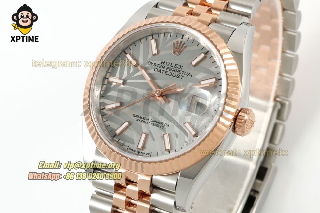 Datejust 126231 36mm ARF Silver Palm Motif/Stick on Jub RG/SS Bracelet SH3235 Super Clone (Weighted) Datejust 126231 36mm ARF Silver Palm Motif/Stick on Jub RG/SS Bracelet SH3235 Super Clone (Weighted)