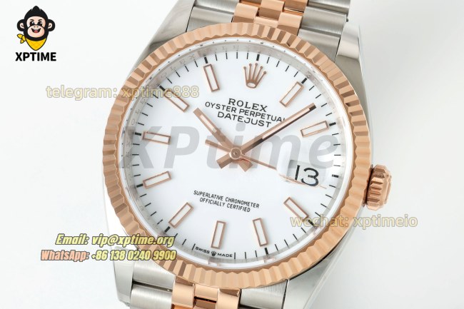 Datejust 126231 36mm ARF White/Stick on Jub RG/SS Bracelet SH3235 Super Clone (Weighted) Datejust 126231 36mm ARF White/Stick on Jub RG/SS Bracelet SH3235 Super Clone (Weighted)
