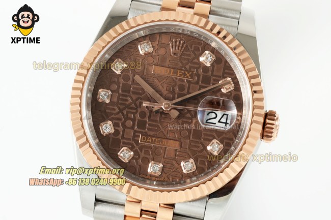 Datejust 126231 36mm ARF Chocolate/Diamond on Jub RG/SS Bracelet SH3235 Super Clone (Weighted) Datejust 126231 36mm ARF Chocolate/Diamond on Jub RG/SS Bracelet SH3235 Super Clone (Weighted)