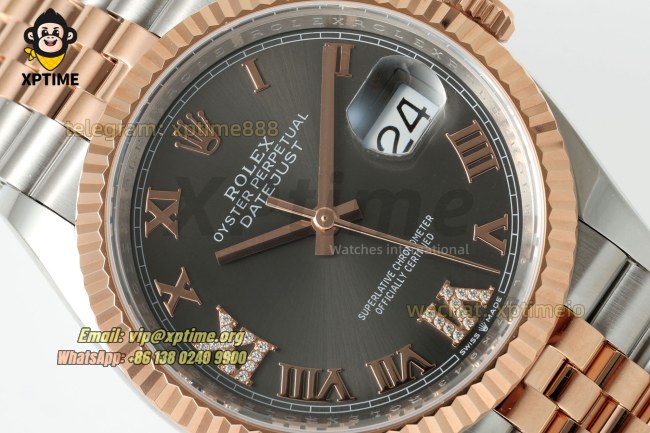 Datejust 126231 36mm ARF Gray/Roman on Oys RG/SS Bracelet SH3235 Super Clone (Weighted) Datejust 126231 36mm ARF Gray/Roman on Oys RG/SS Bracelet SH3235 Super Clone (Weighted)