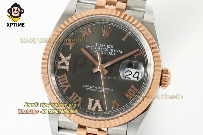 Datejust 126231 36mm ARF Gray/Roman on Oys RG/SS Bracelet SH3235 Super Clone (Weighted) Datejust 126231 36mm ARF Gray/Roman on Oys RG/SS Bracelet SH3235 Super Clone (Weighted)
