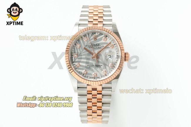 Datejust 126231 36mm ARF Silver Plam Motif/Diamond on Jub RG/SS Bracelet SH3235 Super Clone (Weighted) Datejust 126231 36mm ARF Silver Plam Motif/Diamond on Jub RG/SS Bracelet SH3235 Super Clone (Weighted)