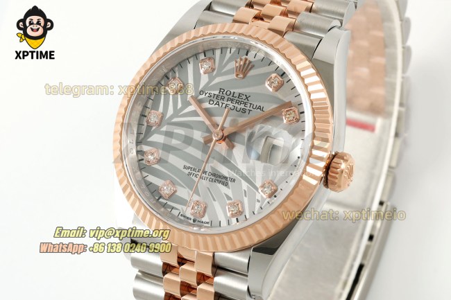 Datejust 126231 36mm ARF Silver Plam Motif/Diamond on Jub RG/SS Bracelet SH3235 Super Clone (Weighted) Datejust 126231 36mm ARF Silver Plam Motif/Diamond on Jub RG/SS Bracelet SH3235 Super Clone (Weighted)