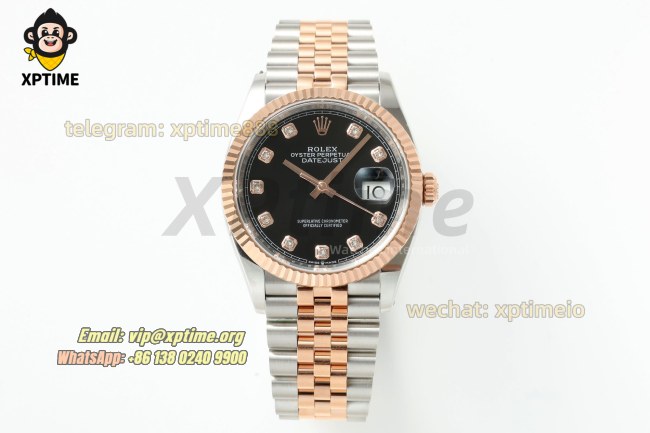 Datejust 126231 36mm ARF Black/Diamond on Jub RG/SS Bracelet SH3235 Super Clone (Weighted) Datejust 126231 36mm ARF Black/Diamond on Jub RG/SS Bracelet SH3235 Super Clone (Weighted)