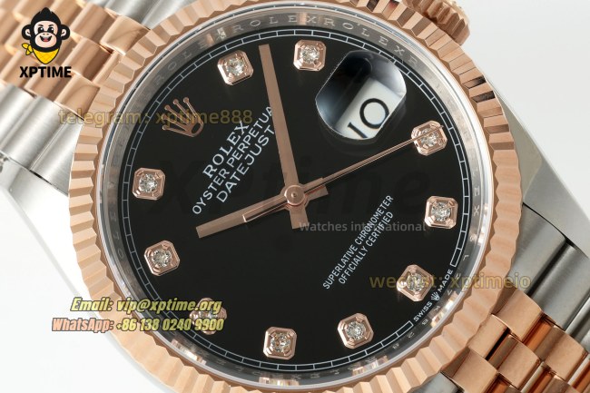Datejust 126231 36mm ARF Black/Diamond on Jub RG/SS Bracelet SH3235 Super Clone (Weighted) Datejust 126231 36mm ARF Black/Diamond on Jub RG/SS Bracelet SH3235 Super Clone (Weighted)
