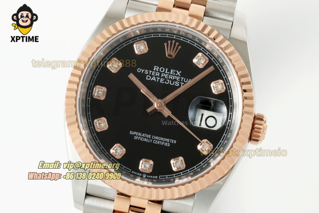 Datejust 126231 36mm ARF Black/Diamond on Jub RG/SS Bracelet SH3235 Super Clone (Weighted) Datejust 126231 36mm ARF Black/Diamond on Jub RG/SS Bracelet SH3235 Super Clone (Weighted)