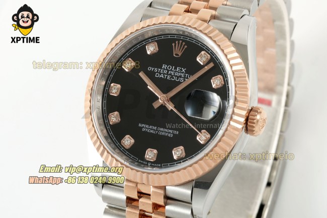 Datejust 126231 36mm ARF Black/Diamond on Jub RG/SS Bracelet SH3235 Super Clone (Weighted) Datejust 126231 36mm ARF Black/Diamond on Jub RG/SS Bracelet SH3235 Super Clone (Weighted)