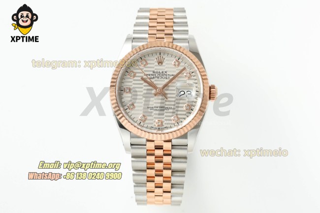 Datejust 126231 36mm ARF Silver Textured/Diamond on Jub RG/SS Bracelet SH3235 Super Clone (Weighted) Datejust 126231 36mm ARF Silver Textured/Diamond on Jub RG/SS Bracelet SH3235 Super Clone (Weighted)