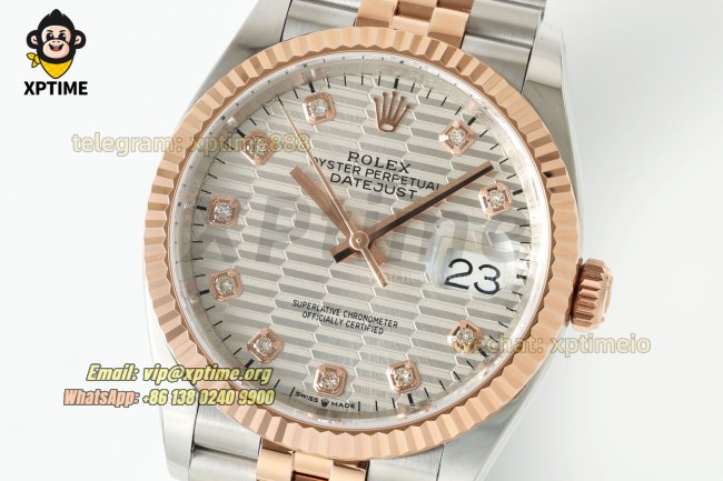 Datejust 126231 36mm ARF Silver Textured/Diamond on Jub RG/SS Bracelet SH3235 Super Clone (Weighted) Datejust 126231 36mm ARF Silver Textured/Diamond on Jub RG/SS Bracelet SH3235 Super Clone (Weighted)