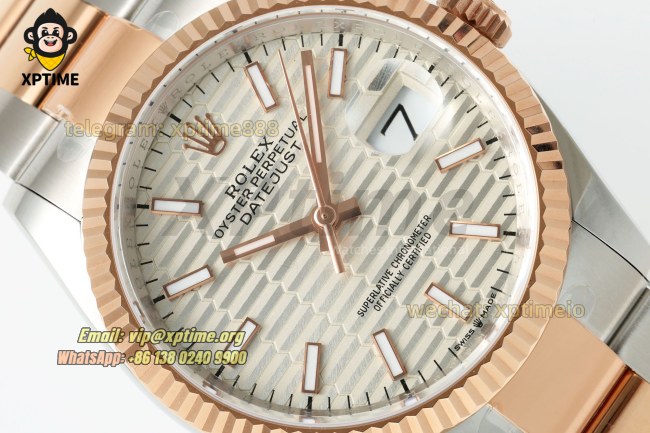 Datejust 126231 36mm ARF Silver Textured/Stick on Oys RG/SS Bracelet SH3235 Super Clone (Weighted) Datejust 126231 36mm ARF Silver Textured/Stick on Oys RG/SS Bracelet SH3235 Super Clone (Weighted)