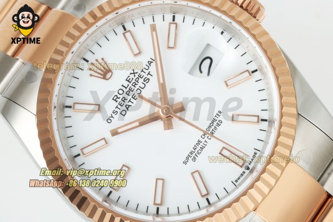 Datejust 126231 36mm ARF White/Stick on Oys RG/SS Bracelet SH3235 Super Clone (Weighted) Datejust 126231 36mm ARF White/Stick on Oys RG/SS Bracelet SH3235 Super Clone (Weighted)