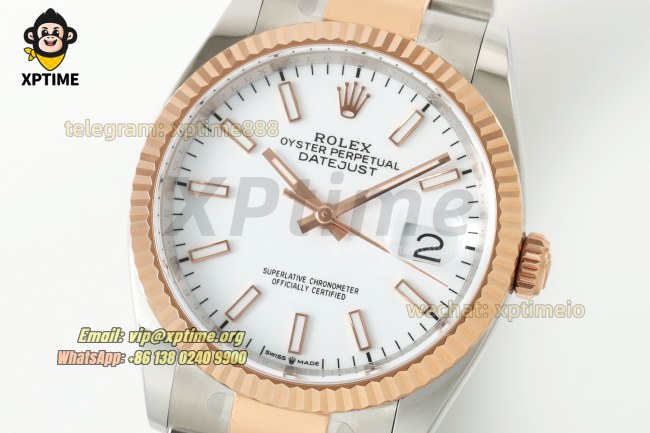 Datejust 126231 36mm ARF White/Stick on Oys RG/SS Bracelet SH3235 Super Clone (Weighted) Datejust 126231 36mm ARF White/Stick on Oys RG/SS Bracelet SH3235 Super Clone (Weighted)