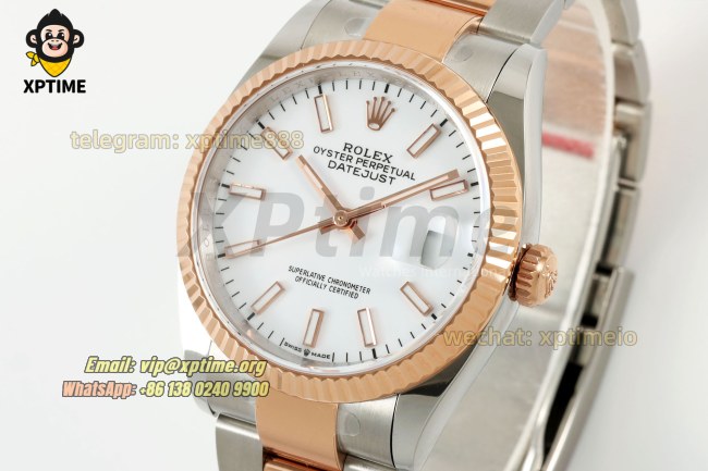 Datejust 126231 36mm ARF White/Stick on Oys RG/SS Bracelet SH3235 Super Clone (Weighted) Datejust 126231 36mm ARF White/Stick on Oys RG/SS Bracelet SH3235 Super Clone (Weighted)