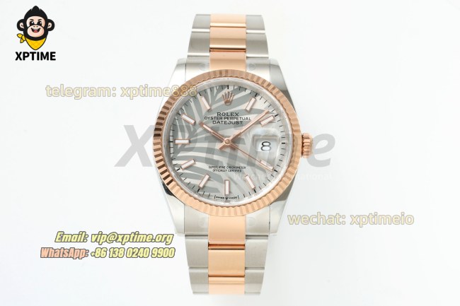 Datejust 126231 36mm ARF Silver Palm Motif/Stick on Oys RG/SS Bracelet SH3235 Super Clone (Weighted) Datejust 126231 36mm ARF Silver Palm Motif/Stick on Oys RG/SS Bracelet SH3235 Super Clone (Weighted)
