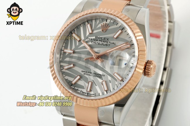 Datejust 126231 36mm ARF Silver Palm Motif/Stick on Oys RG/SS Bracelet SH3235 Super Clone (Weighted) Datejust 126231 36mm ARF Silver Palm Motif/Stick on Oys RG/SS Bracelet SH3235 Super Clone (Weighted)